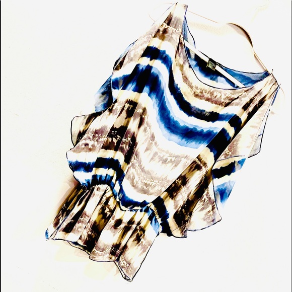 Boho Very Sheer! Angel Sleeve sexy, elastic bandwd waist Top - Picture 3 of 6